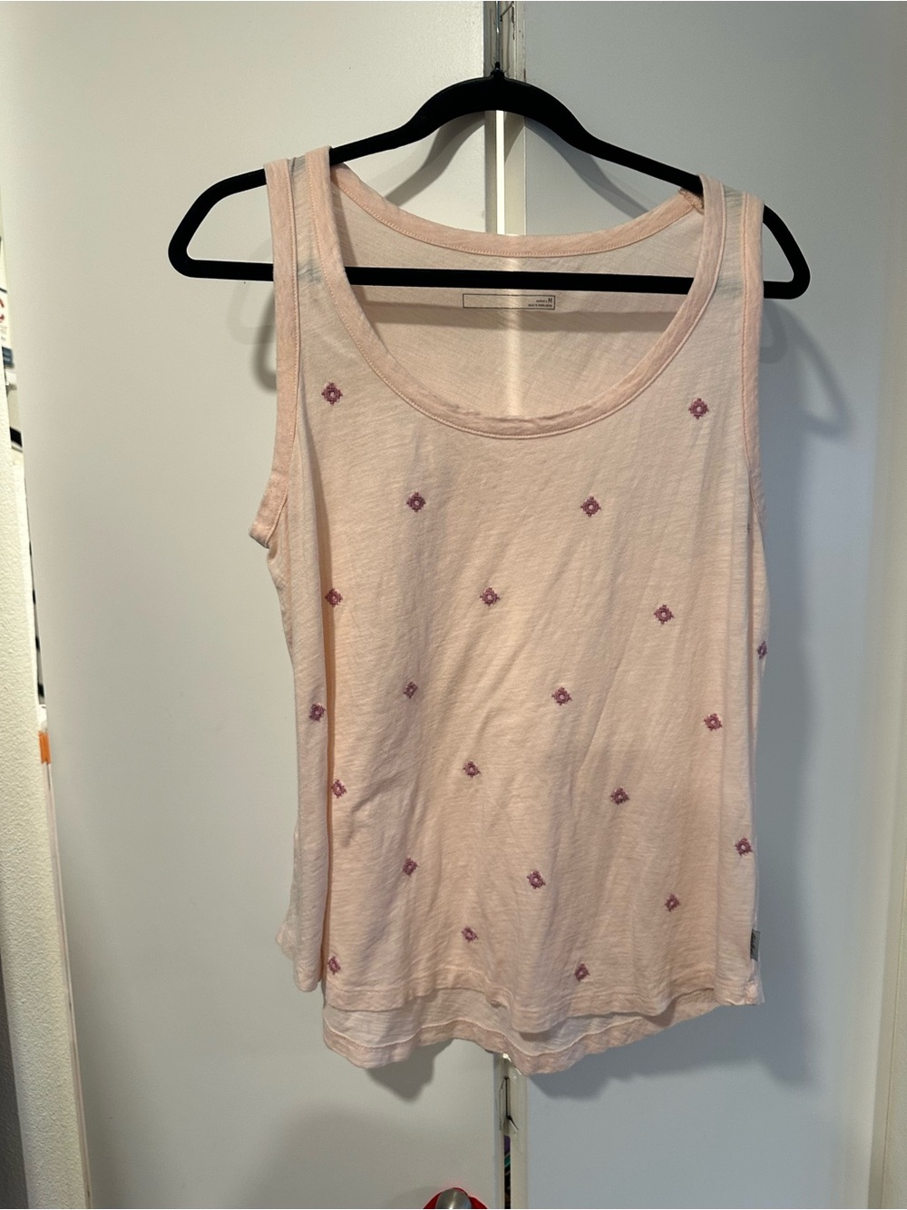 Eddie Bauer Women’s Pink Embroidered Tank Top